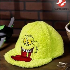 NWT Ghostbusters Slimer Fuzzy Flat Bill Cap
